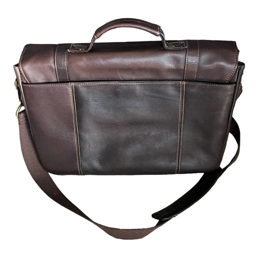 Heritage Travelware Colombian Leather Dual Compartment 16